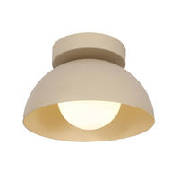 WANDLEUCHTE Senka, Weiß und Taupe, 20cm - Weiß, Glas (20/20/13cm) - KOSILUM