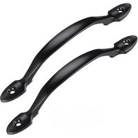 MÖBELGRIFF Schwarz 2er-Set Edelstahl - Schwarz, Metall (0.16/3/16cm)