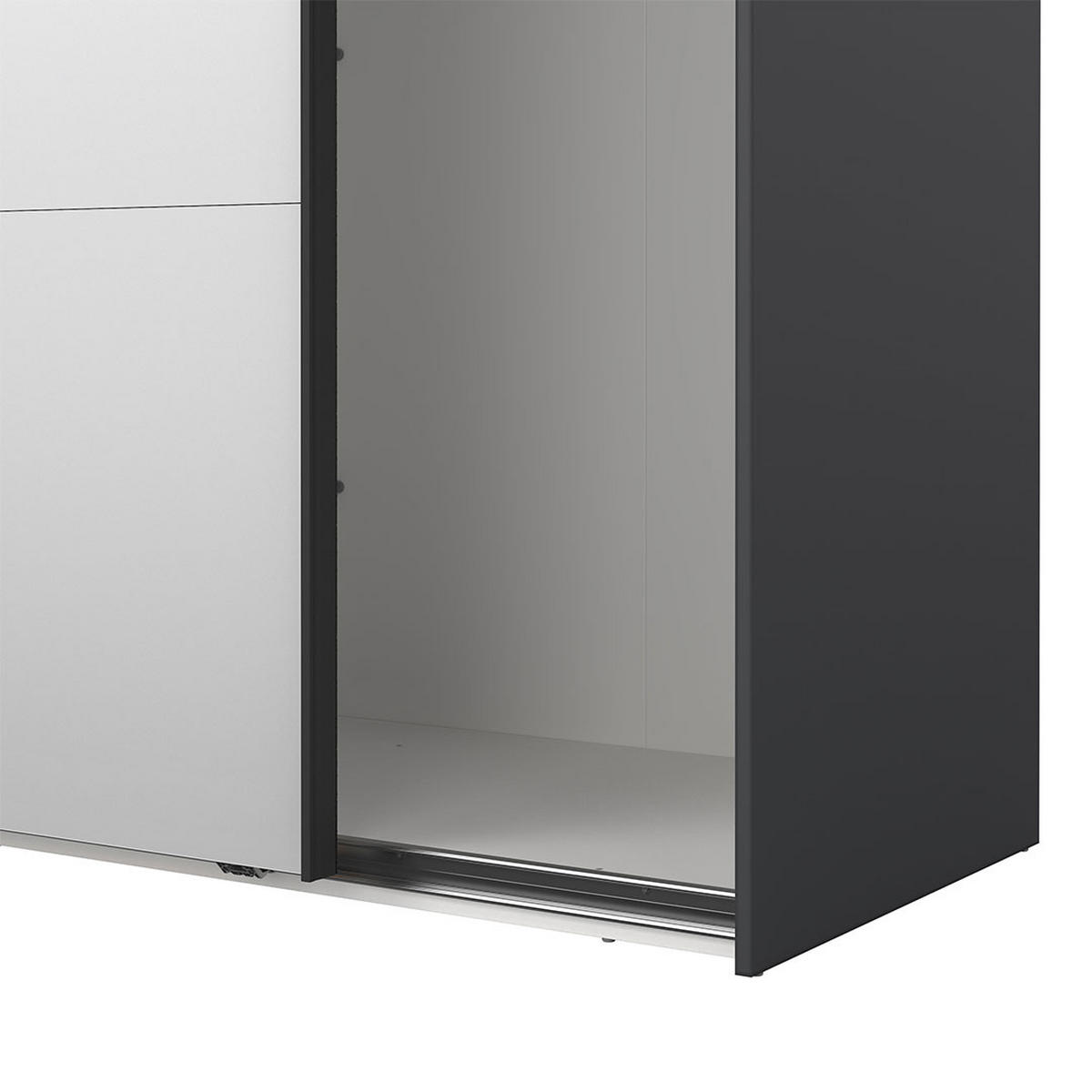 SCHIEBETÜRENSCHRANK, Catania, Grau, Holzwerkstoff, 179 x 67 x 221 cm - Grau, Holzwerkstoff (179/221/67cm) - ebuy24