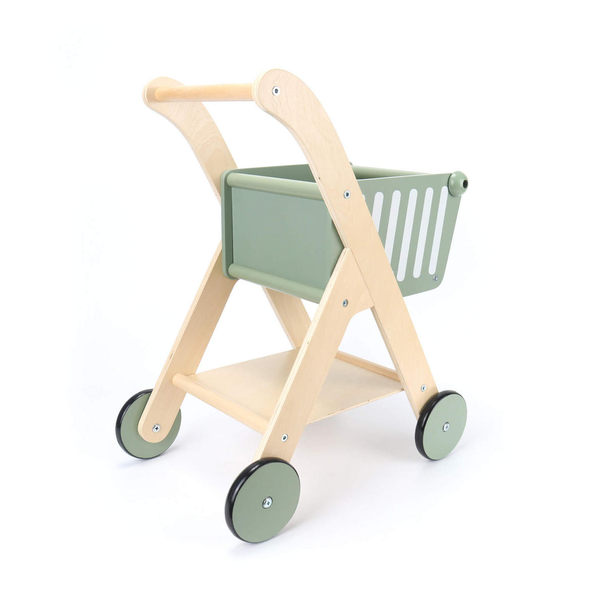 KINDEREINKAUFSWAGEN 29/43/53 cm - Multicolor, Holz (43/53/29cm)