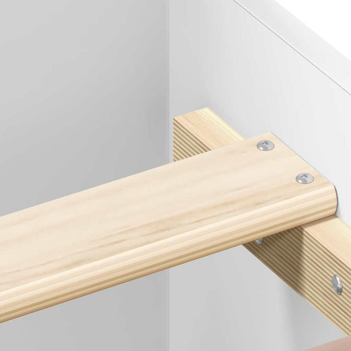BETTGESTELL Mit Kopf- Und Fussteil Weiss 120/200 Cm - Weiß, Holzwerkstoff (120/200cm) - vidaXL