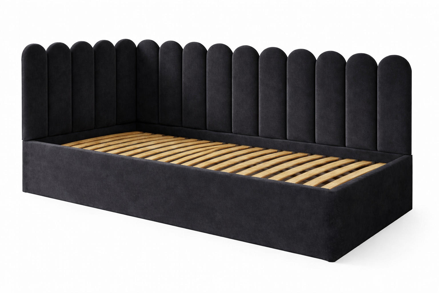 Ravio Jugendbett Schwarz 80x200 cm