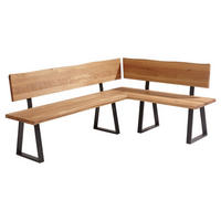 ECKBANK Deana 201 x 151 x 87 Massivholz Wildeiche - Wildeiche, Holz (201/151cm) - 58aufmkessel