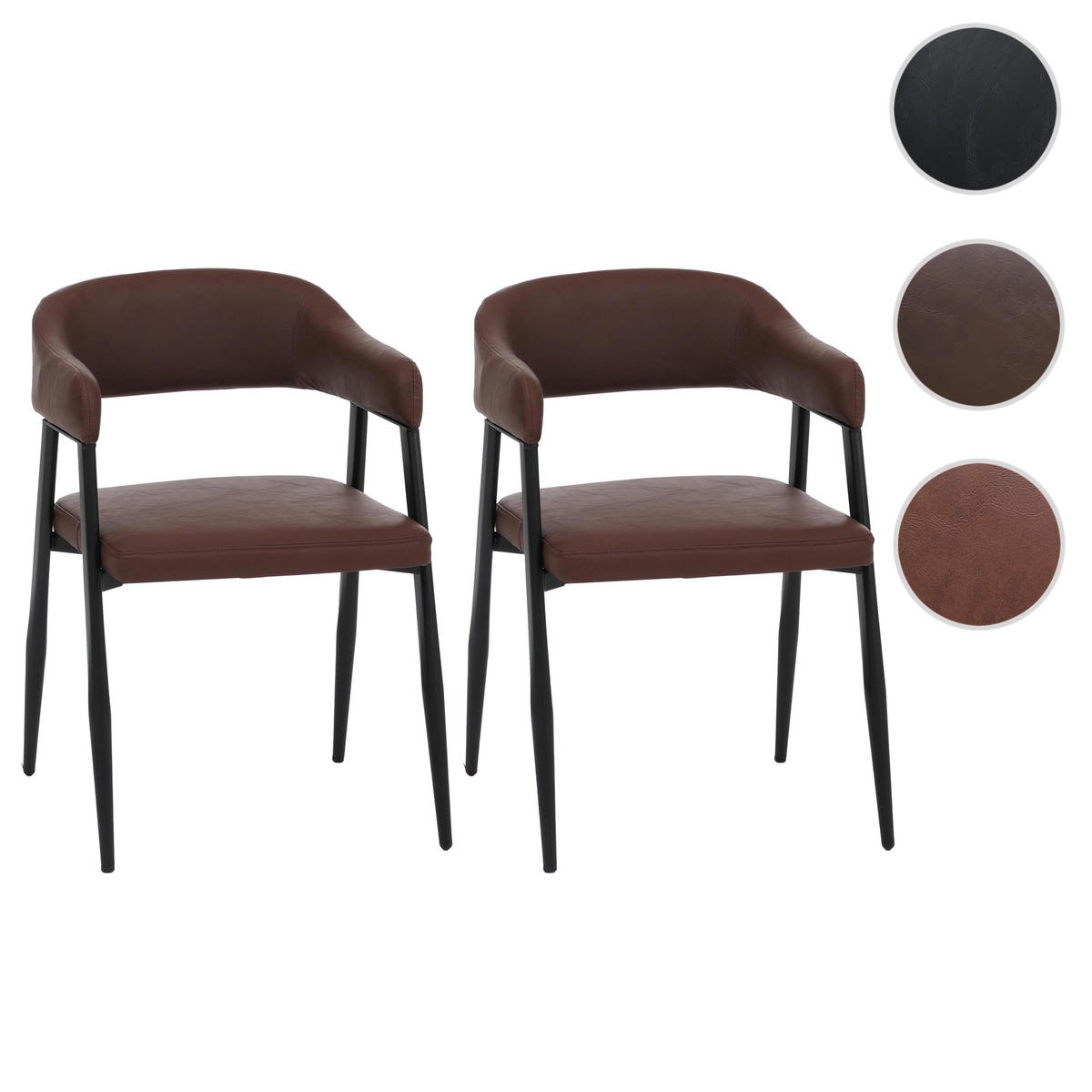 JEDÁLENSKÁ stolička Červenohnedá - červenohnedá/hrdzavá, plast (51/77/52cm) - MCW