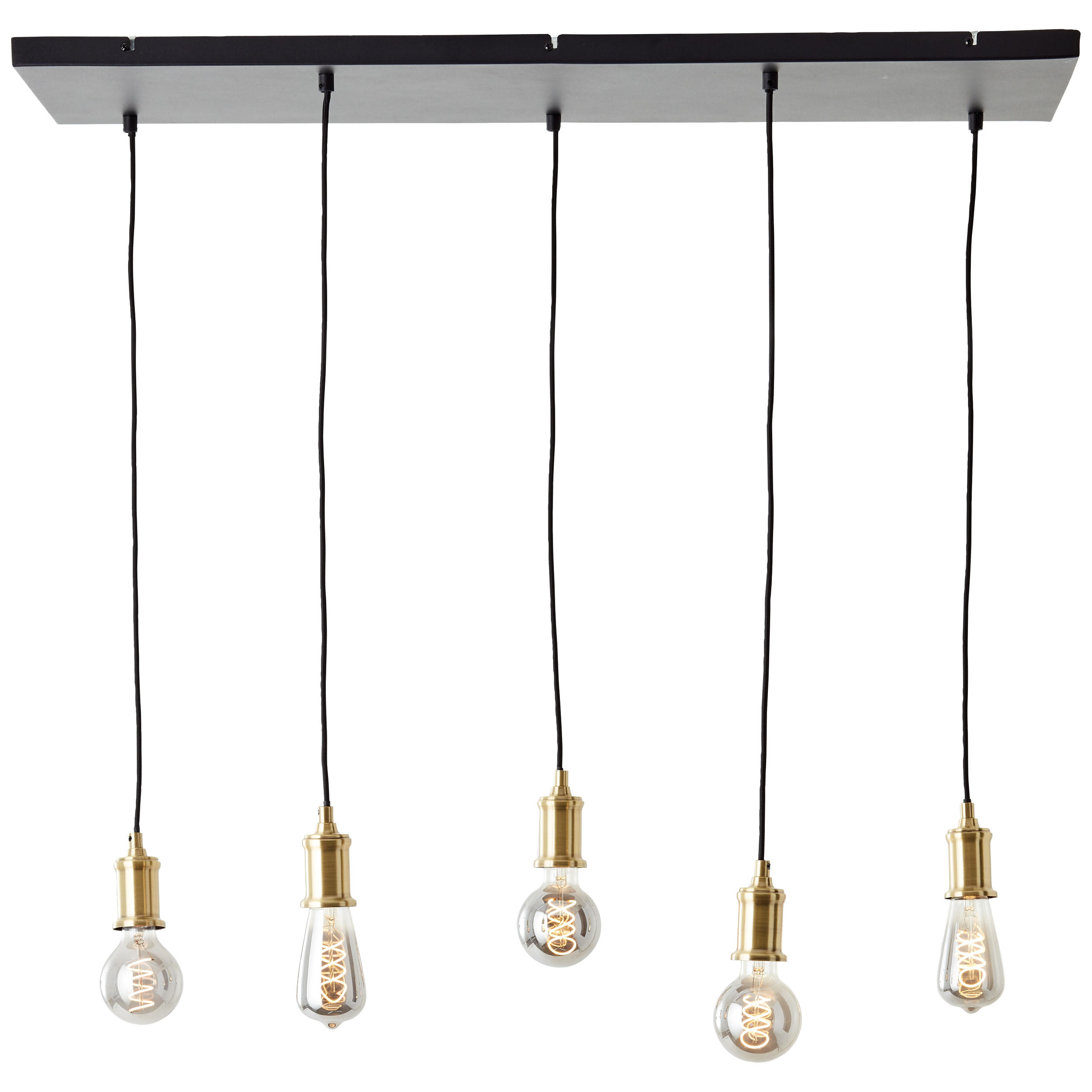 PENDELLEUCHTE Darcia 99814/06 - Schwarz, Holz (95/34.8/133cm) - Brilliant