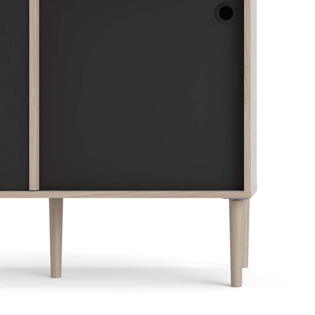 SIDEBOARD Penny Schwarz 99/41/89 cm - Schwarz, Holzwerkstoff (99/89/41cm) - ebuy24