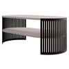 COUCHSITCH Fikoli Oval I - Kaschmir/Schwarz, Holzwerkstoff/Metall (100/50/40cm) - MIRJAN24