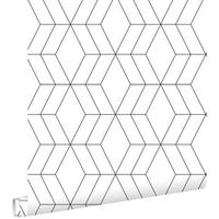 TAPETE Art Decó Muster 53 cm x 10.05 m - Schwarz, Papier (53/1000cm) - ESTAhome