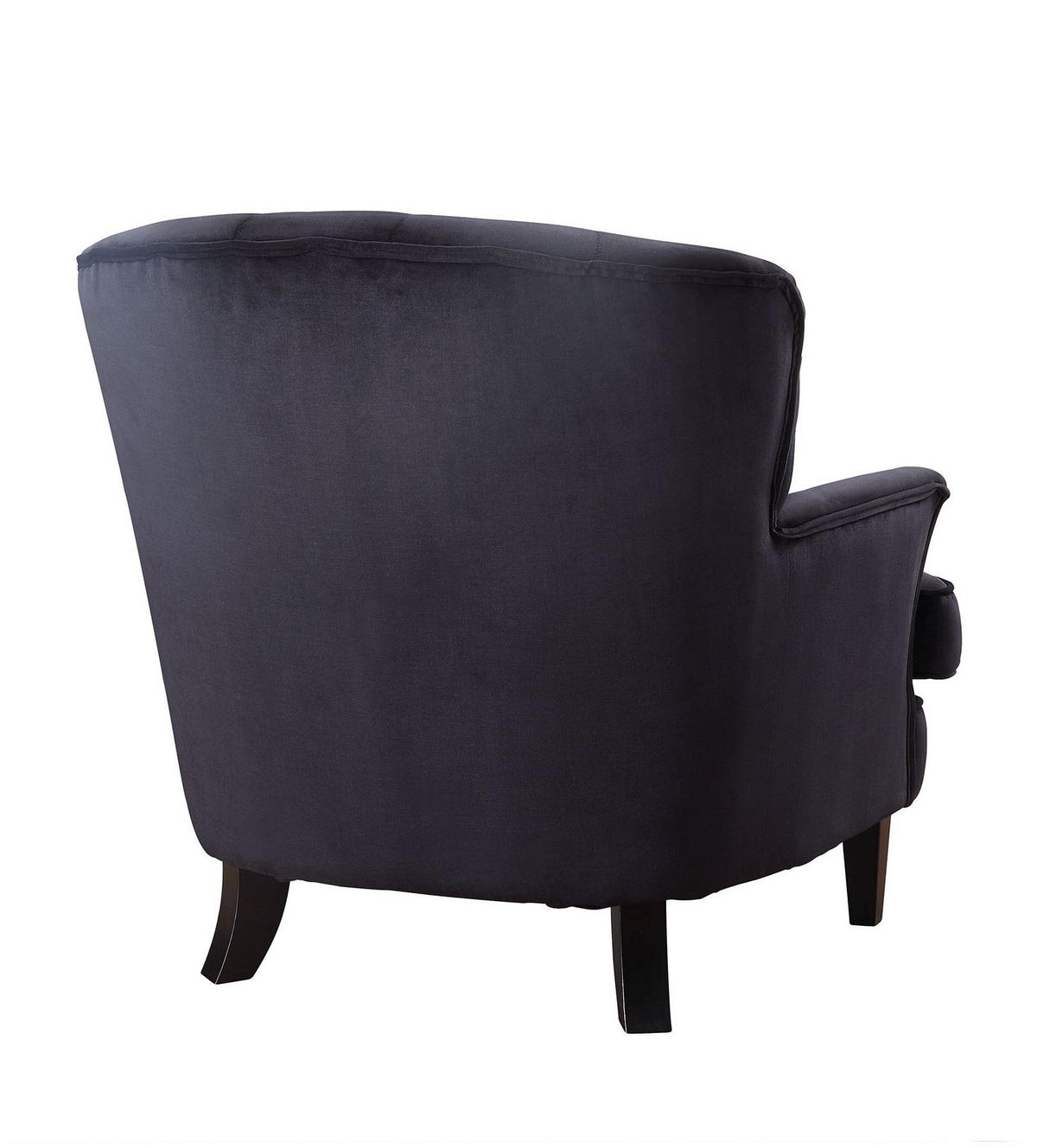 SESSEL Leo Samt Schwarz - Schwarz, Textil (82/88/83cm) - ATLANTIC home collection