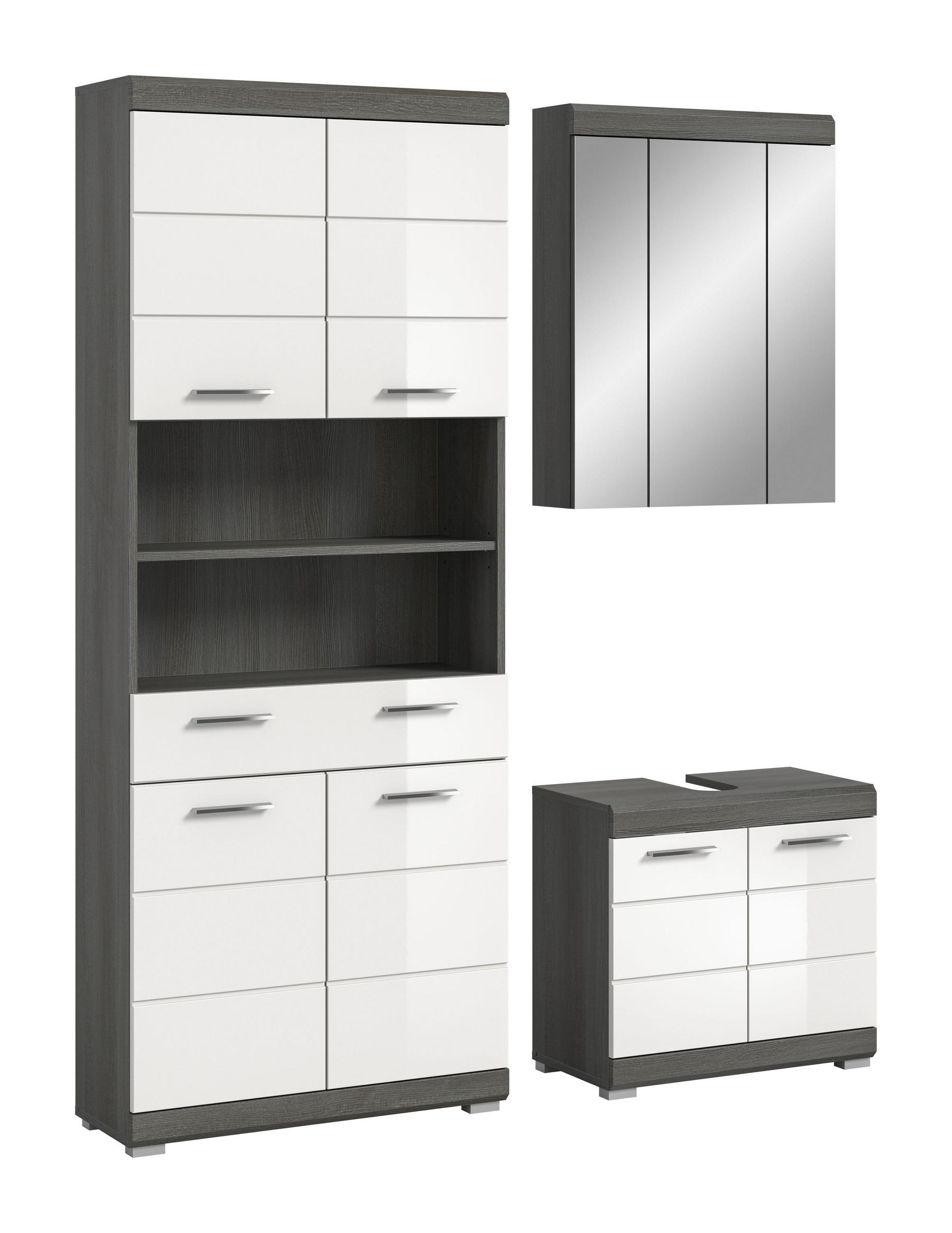 Homes & Jones Badezimmer Anthrazit 149x191x34 cm