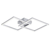 LED závěsné světlo Christian III 40/40/7 cm - stříbrná, plast (40/40/7cm) - Nettlife