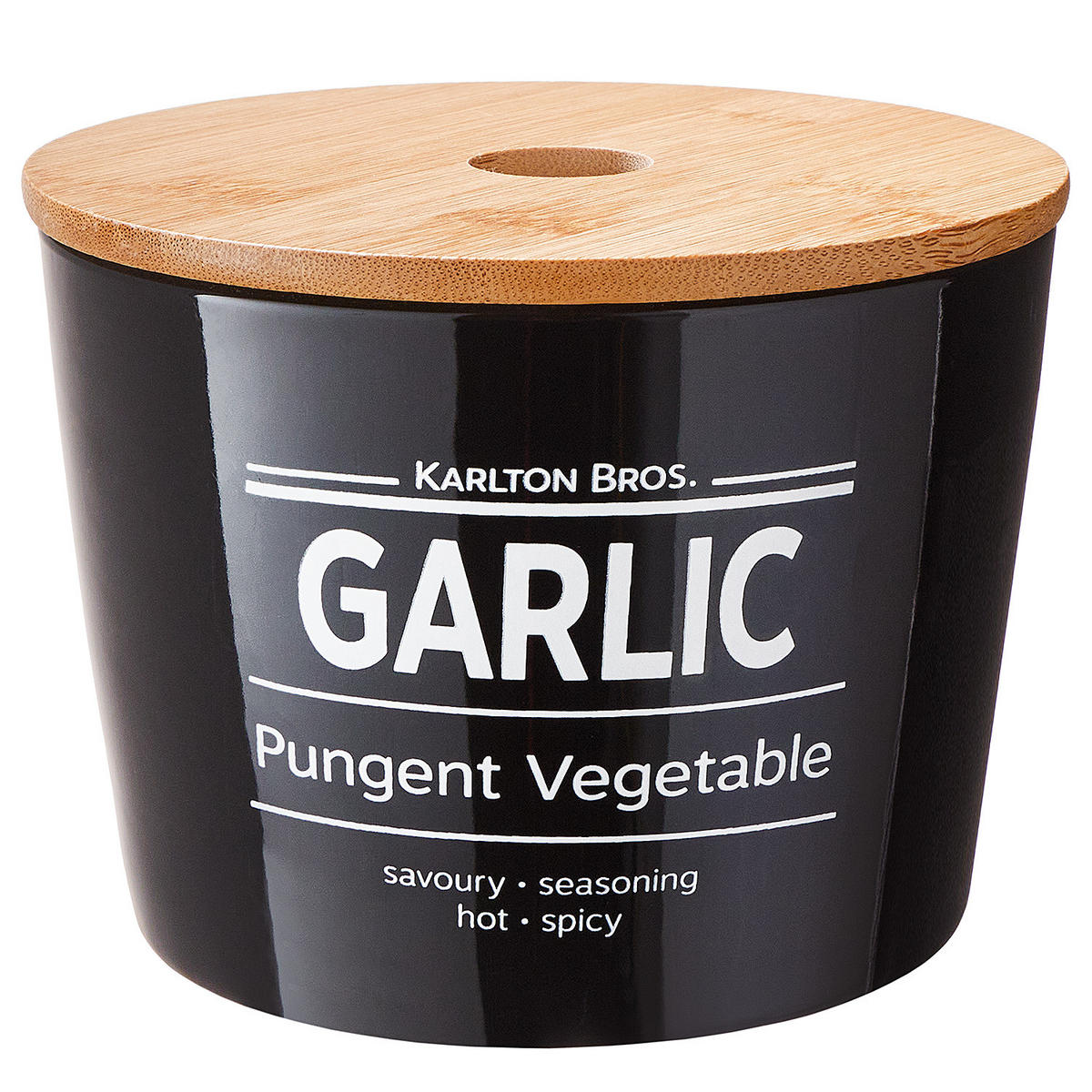 KNOBLAUCHTOPF Karlton Bros. - Schwarz, Keramik (14/11/14cm) - Butlers