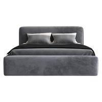 POLSTERBETT LUMO-OM 90 x 200 in Grau - Grau, Textil (90/200cm) - A&J MöbelLand