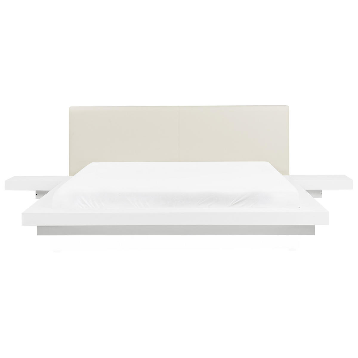 WASSERBETT 180/200 cm Weiß Zen - Weiß, Holzwerkstoff (180/200cm) - Beliani