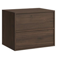 WASCHBECKENUNTERSCHRANK Mali 2 Schubladen Walnuss Braun - 60 x 46 x 54 cm - Eichefarben, Holz (60/54/46cm) - Badplaats