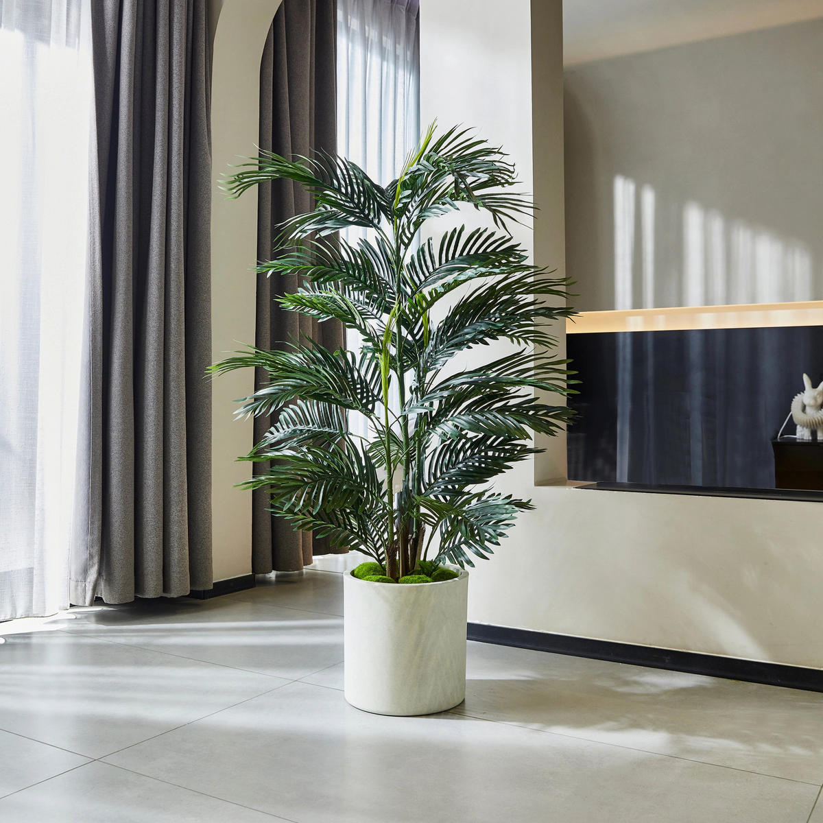 KUNSTBAUM Künstliche Palme – Kaelani 135 cm - Grün, Kunststoff (135cm) - aplanta