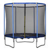 TRAMPOLIN mit Sicherheitsnetz Gartentrampolin Stahl Ø244 x 240H cm - Blau, Metall (244/240/244cm) - HOMCOM