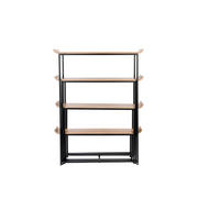 STANDREGAL Flodka Metall/ Holz - Schwarz, Holz (200/147.5/375cm) - Zuiver