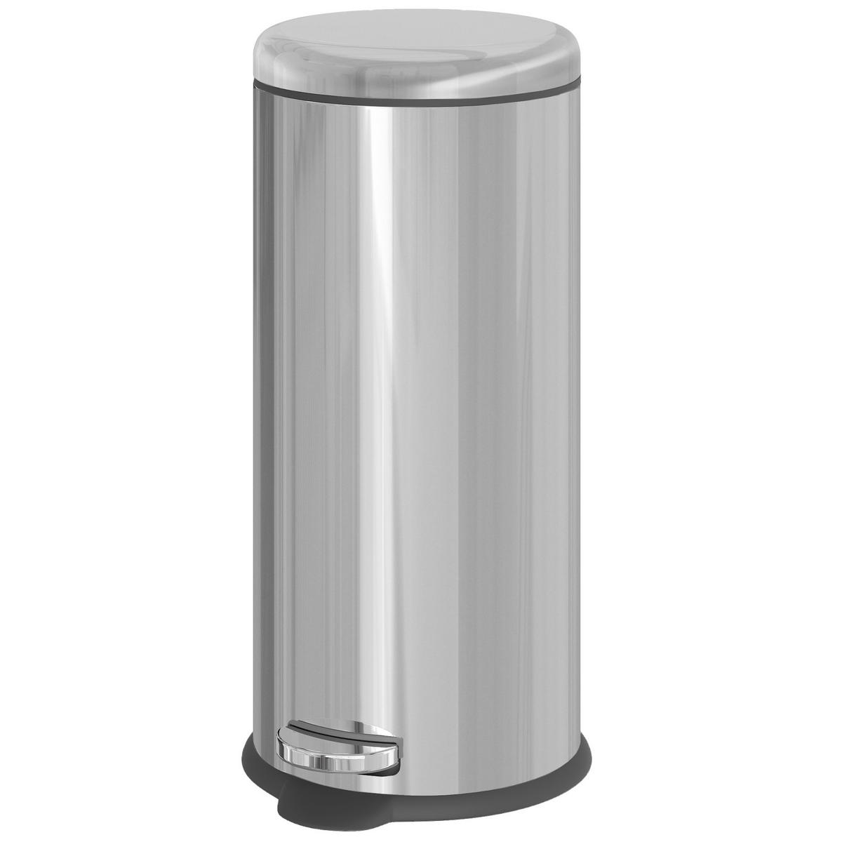 ABFALLEIMER Silberfarben 1 Stück - Silberfarben, Kunststoff (29.2/62.9/29.2cm) - GiPP