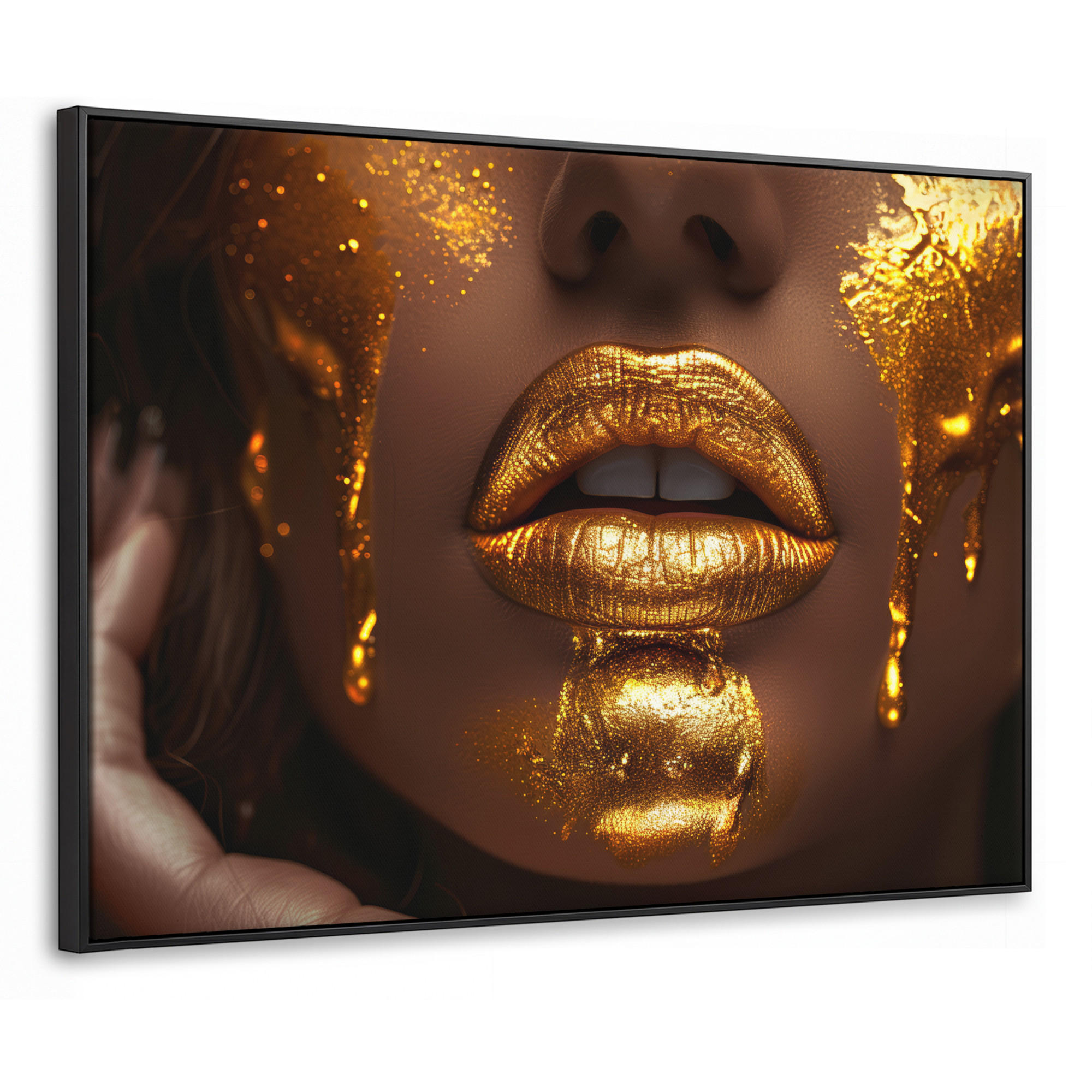 MuchoWow Leinwand Gold 70x50 cm