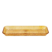 SERVIERPLATTE rechteckig Kusintha 38 x 14 cm Amber - Beige, Keramik (14/3.2/38cm) - Bitz
