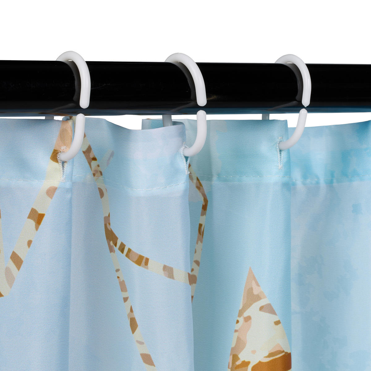 DUSCHVORHANG - Multicolor, Textil (180/0.1cm) - Relaxdays