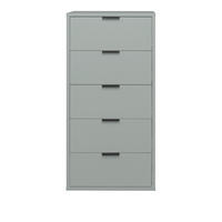 KOMMODE Erna 51x45x108 Pinie Green matt Lack - Grün, Holzwerkstoff (51/108/45cm) - 58aufmkessel
