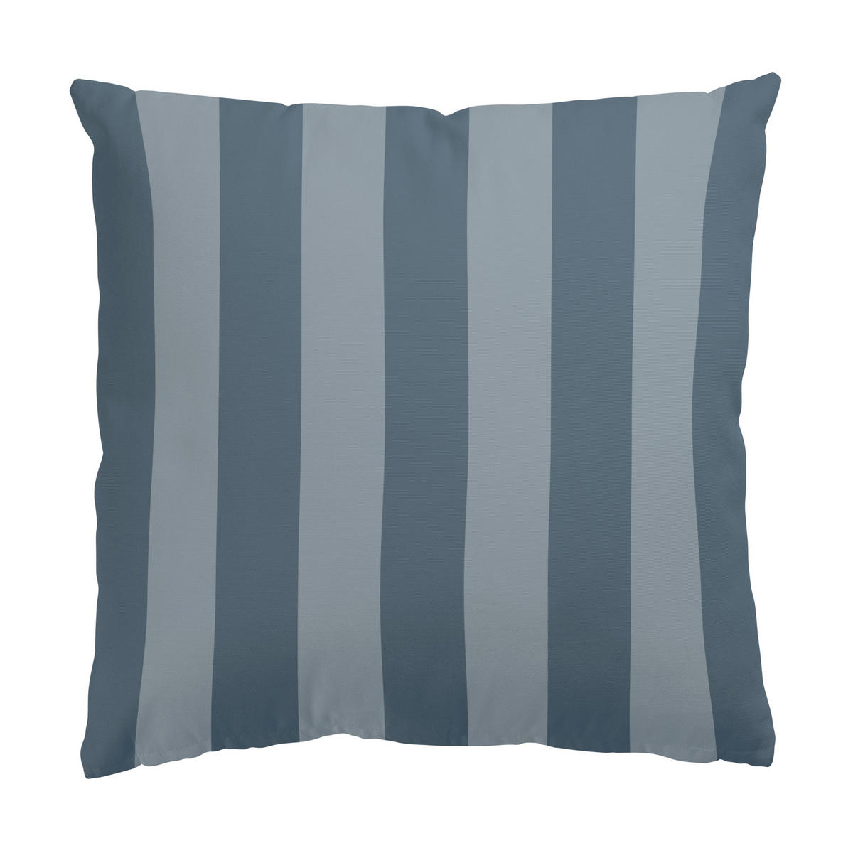 DEKOKISSEN 2er-Set Schieferblau trifft Streifen Duo 40/40 cm - Blau, Textil (40/40cm) - Bilderwelten