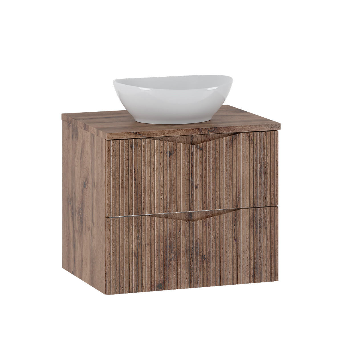 WASCHTISCH 60.6cm Tao Holz - Braun, Holzwerkstoff (60.6/50/45.8cm) - Petits-meubles