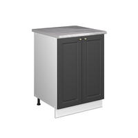SPODNÁ SKRINKA POD DREZ Fame-Line, Antracitovo-zlatý vidiecky dom/biely, 60 cm - biela/antracitová, kompozitné drevo (60/82/60cm) - Vicco