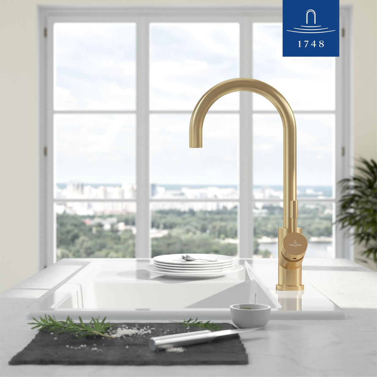 KÜCHENARMATUR Umbrella gold 27,5 cm - Goldfarben, Metall (4.5/40.5/21.5cm) - Villeroy & Boch
