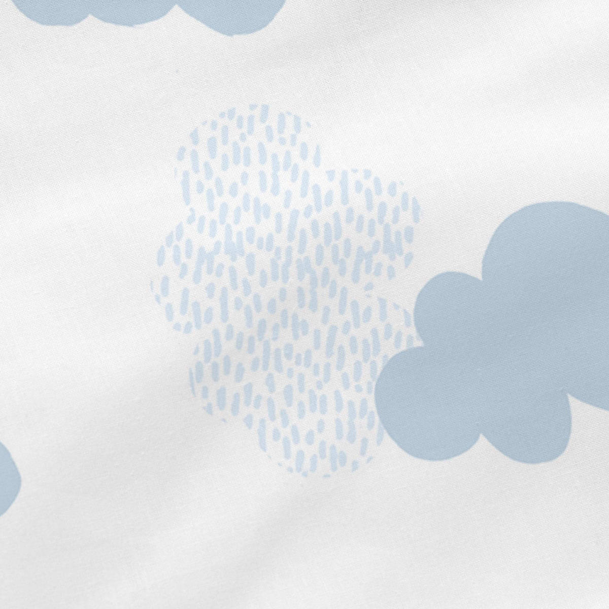 KISSEN clouds 50x50 cm blau - Blau, Textil (50/50cm) - Happy Friday