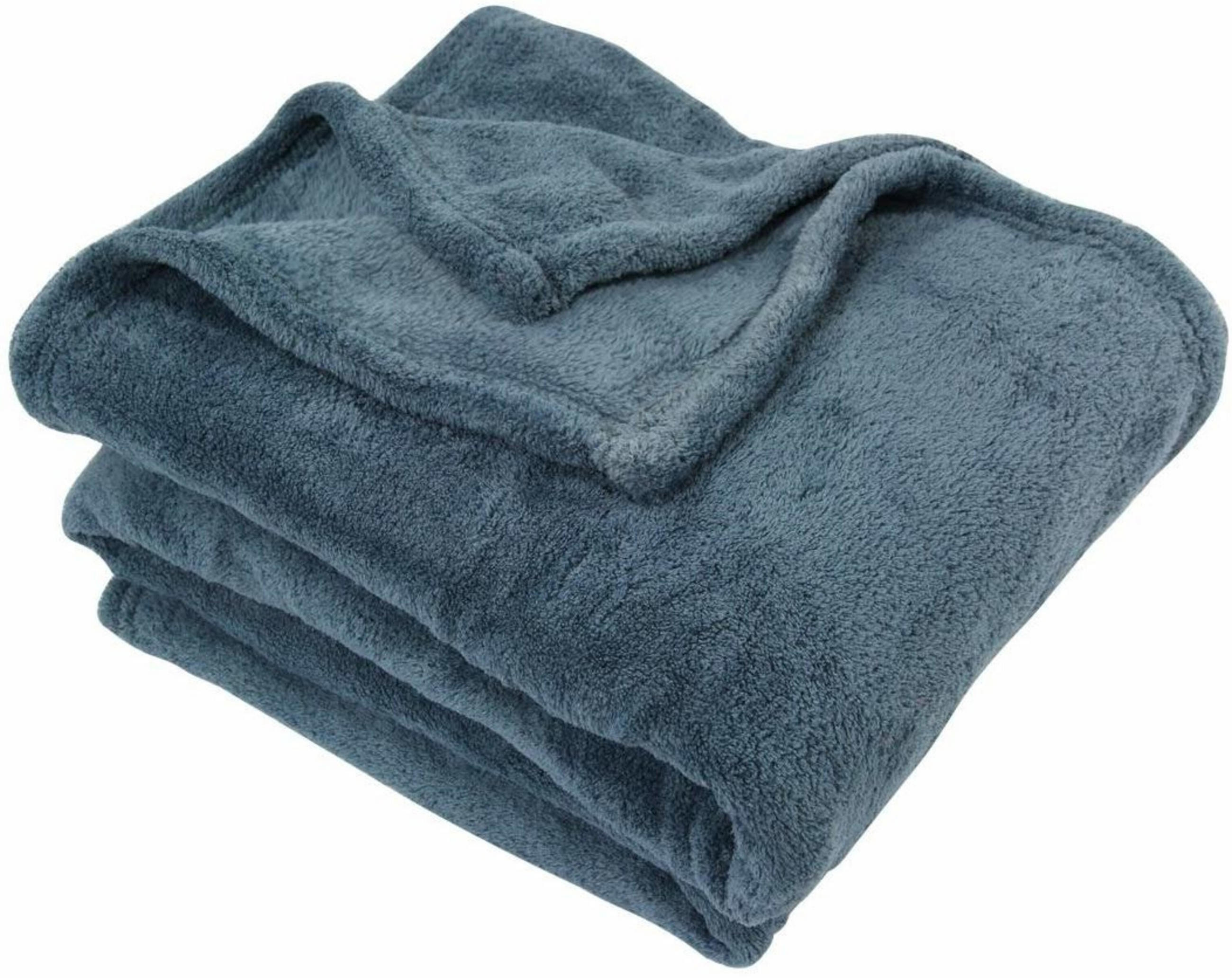 FLEECEDECKE 180 cm - Blau, Textil (180/230cm) - Atmosphera Createur d´interieur
