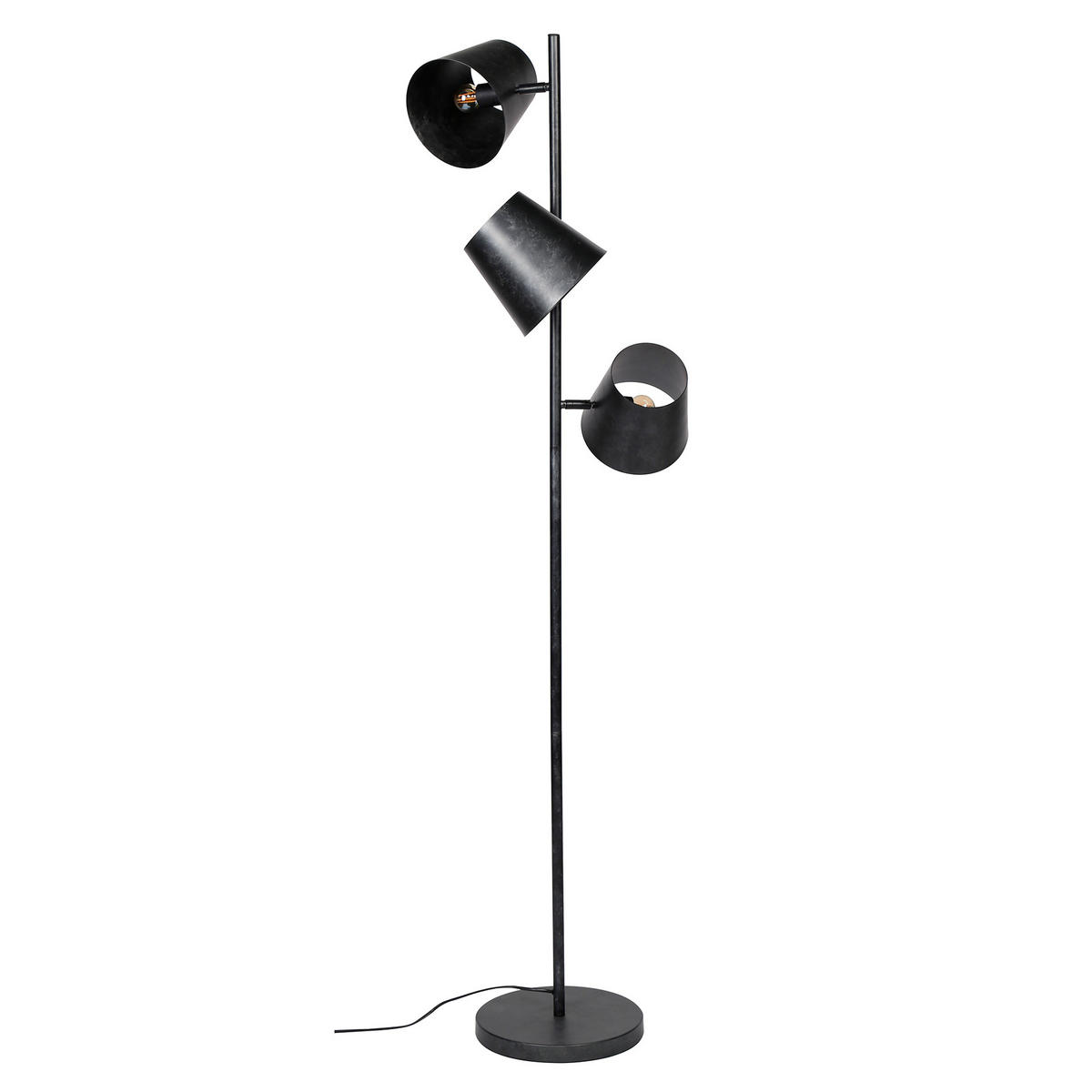 STEHLEUCHTE Kinetic Schwarz 40/40/ 167 cm - Schwarz, Metall (40/40/167cm) - Hoyz Collection