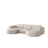 WOHNLANDSCHAFT Palma In Scala - Beige, Holzwerkstoff/Textil (299/78/165cm) - Fun Möbel