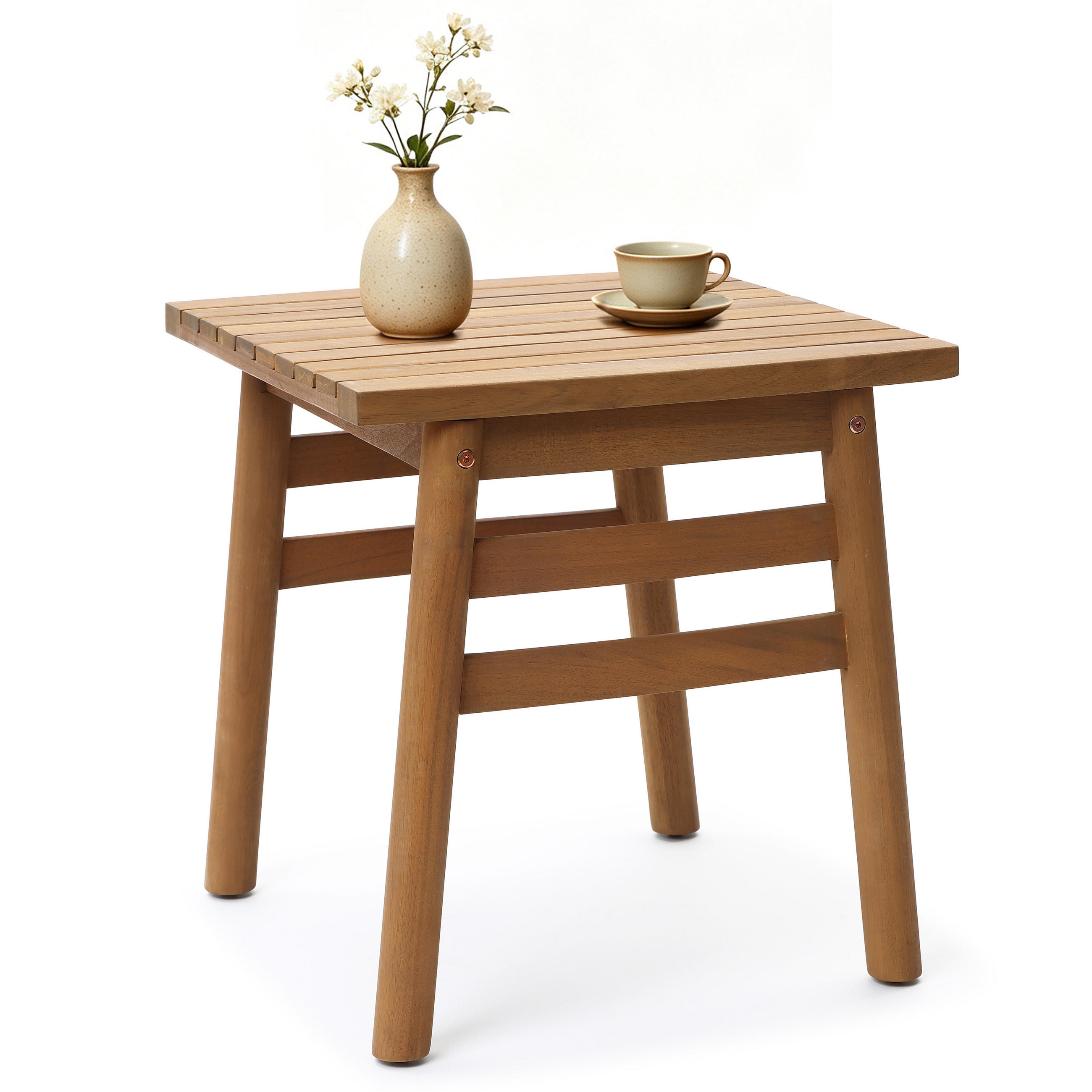 BEISTELLTISCH Rund, 45 cm X H47 cm - Braun, Holz (45/45/47cm)