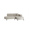 ECKSOFA Valencia Xs - Hellgrau, Holzwerkstoff/Textil (236/165cm) - Fun Möbel