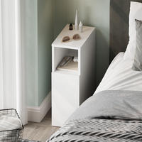 NACHTTISCH Enton Weiß 20 x 59.5 cm mit 1 Tür - Weiß, Holzwerkstoff (20/59.5/35cm) - Vicco