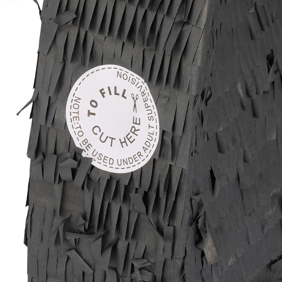 PINATA - Schwarz, Papier/Wellpappe (42/28/8cm) - Relaxdays