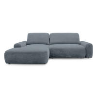 ECKSOFA Dori Anthrazit - Anthrazit, Textil (225/155cm)