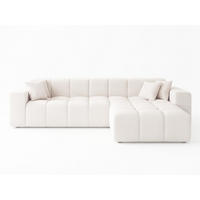ECKSOFA Loopo Creme Rechts - Creme, Holz/Textil (265/180cm) - Graingold