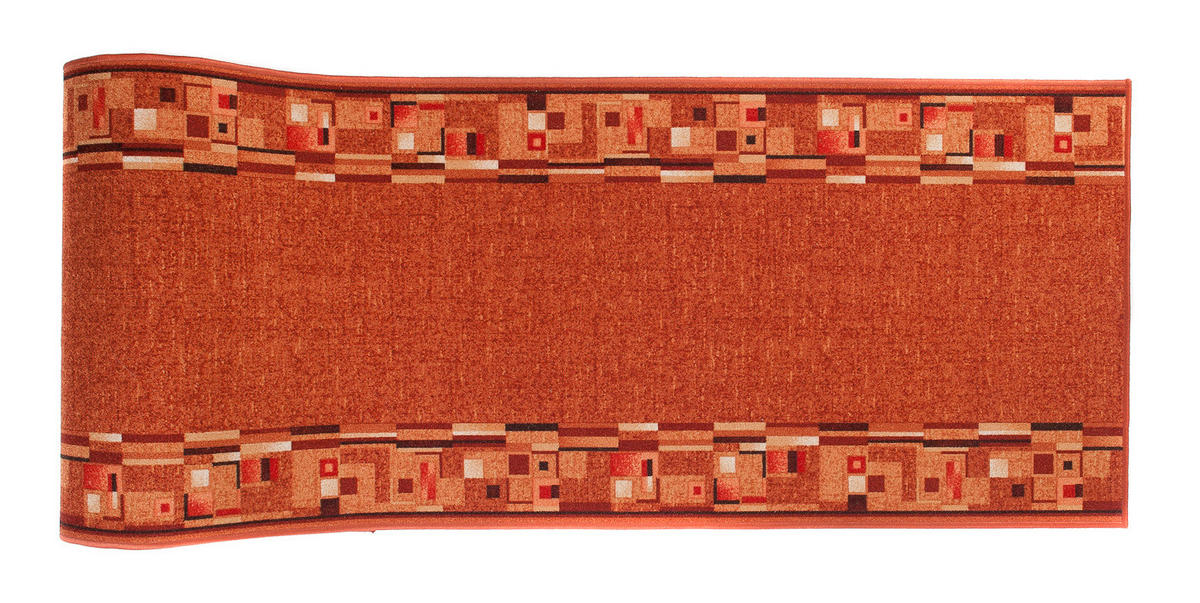 TEPPICHLÄUFER Anti-Rutsch Orange rutschfest Gummiunterlage 80/700 cm - Orange, Textil (80/700cm) - Tapiso