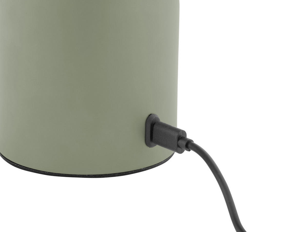 TISCHLAMPE Camp LED 7.8/7.8/29.5 cm - Grün, Metall (7.8/7.8/29.5cm) - Leitmotiv