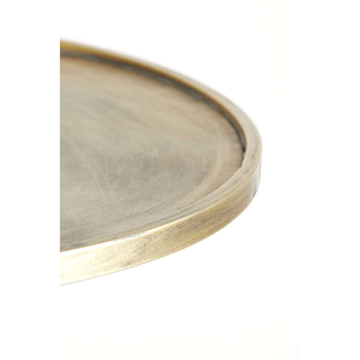 BEISTELLTISCH Envira Gold Ø51/60 cm - Goldfarben, Metall (51/51/60cm) - Light & Living