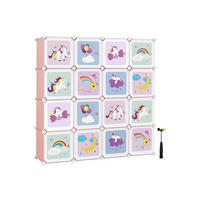 REGALSYSTEM PANAMA CITY - Rosa, Kunststoff (30/30/30cm) - Hansiro