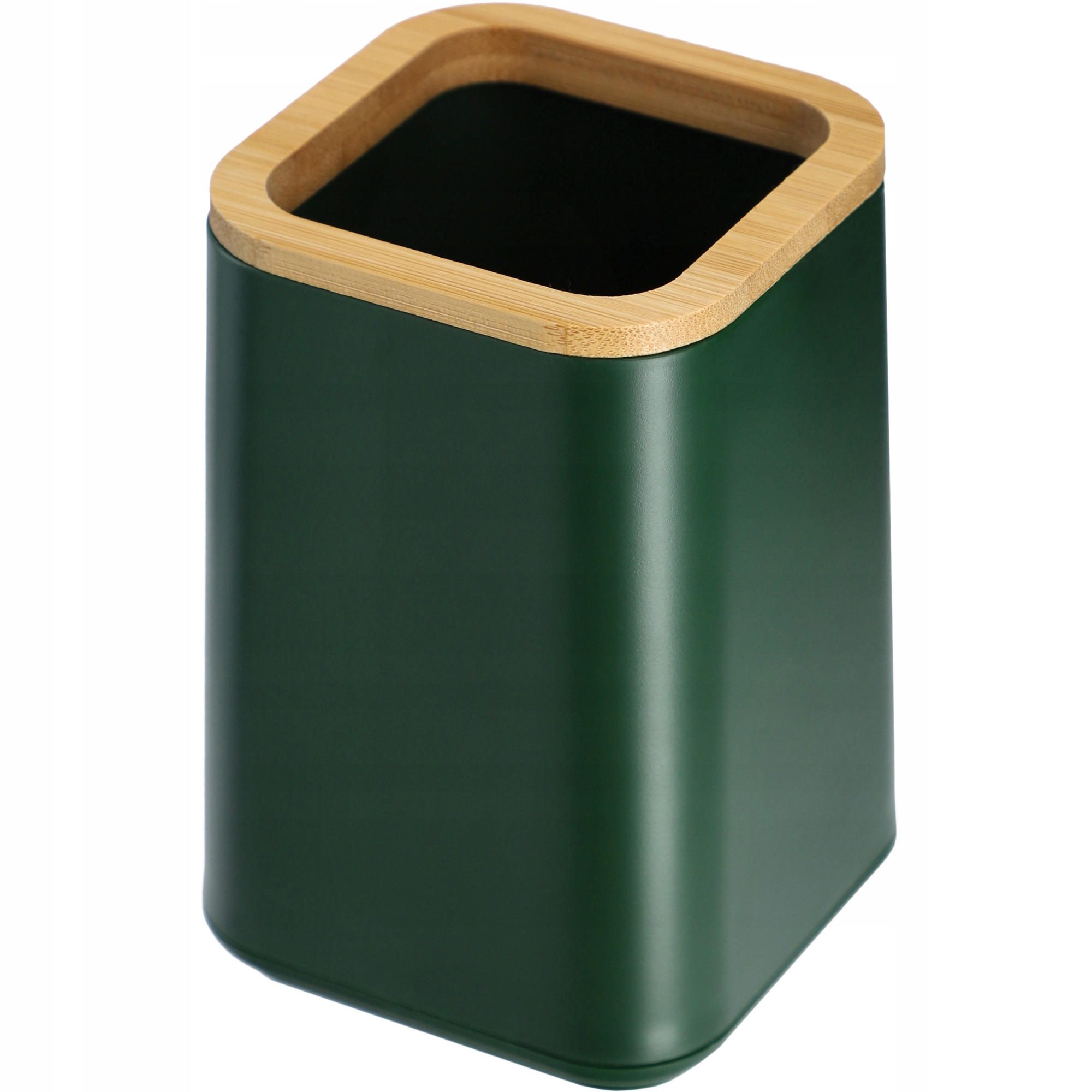 BADEZIMMERBECHER aus Bambus - Grün, Kunststoff (8/11cm) - KADAX
