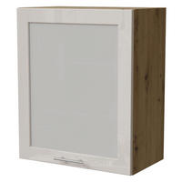 KÜCHENHÄNGESCHRANK Brerra W2S/60 Eiche Artisan / RAL 9001 creme Hochglanz 60 / 32,5 / 72cm - Creme/Eiche Artisan, Holz/Holzwerkstoff (60/72/32.5cm) - Feldmann-Wohnen