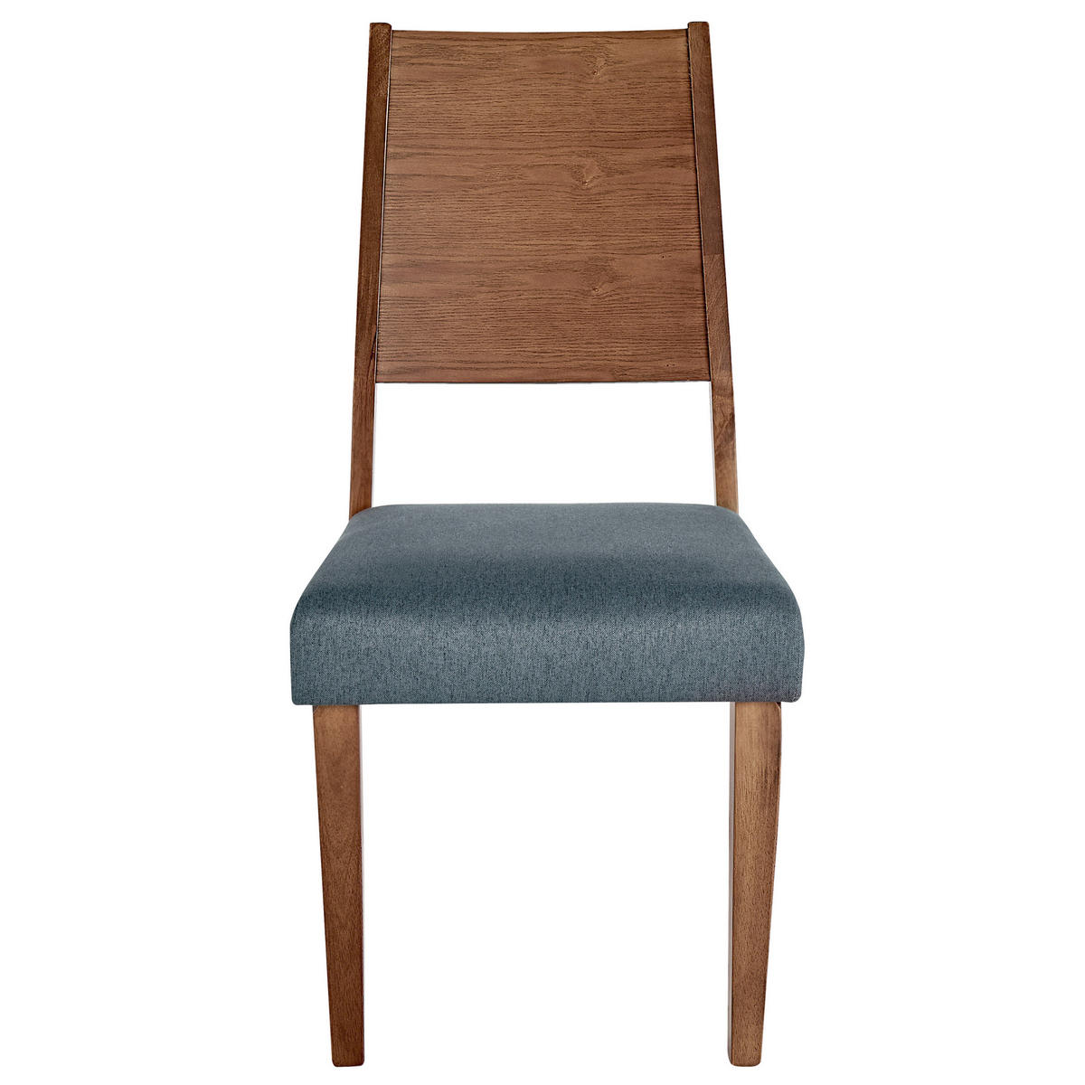 ÉTKEZŐSZÉK 2 darabos Szett Kaucsukfa Sötét fa színű Elmira - sötétbarna, textil/fa (48/94/43cm) - Beliani