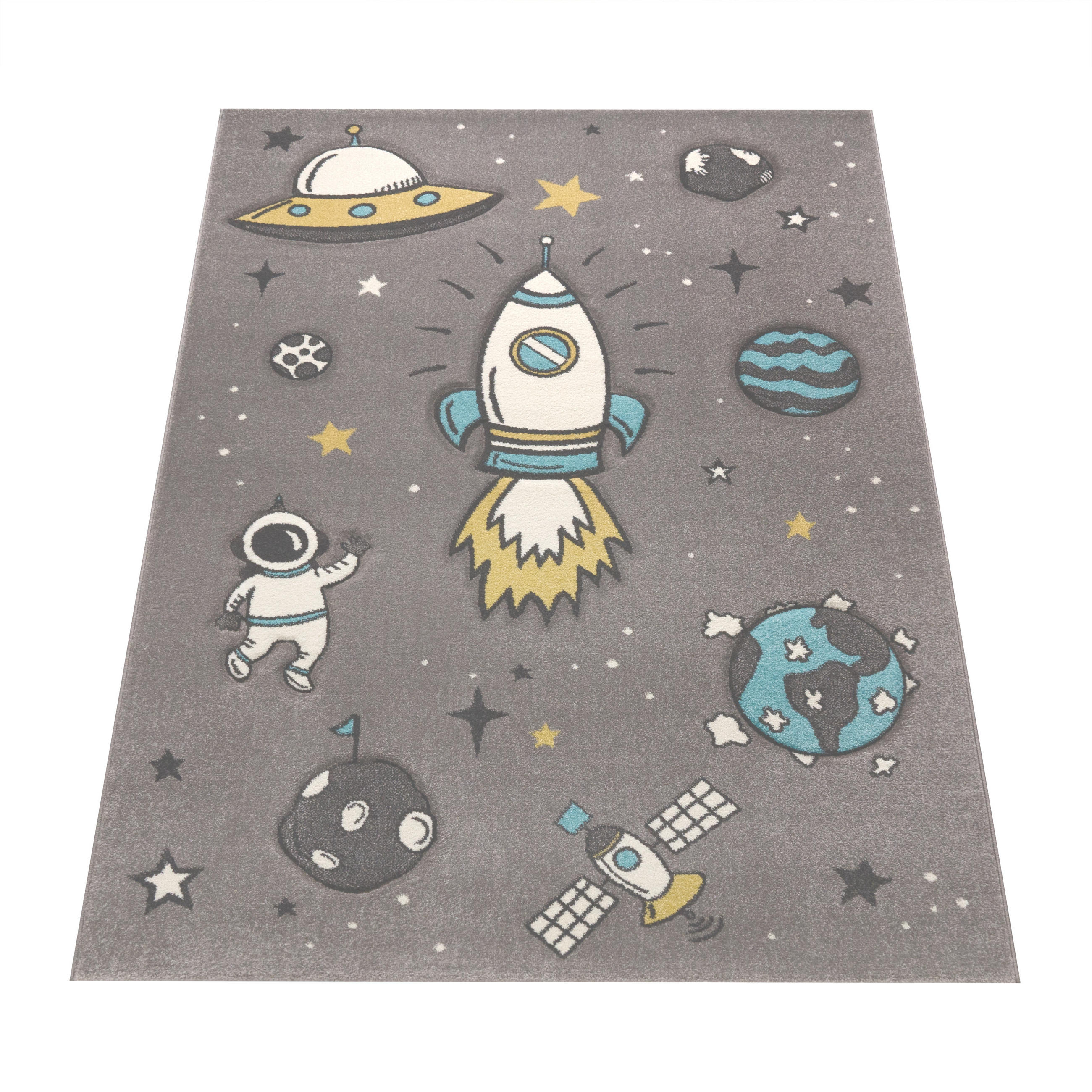 KINDERTEPPICH 200/200 cm Diamond 100 - Grau, Textil (200/200cm) - Paco Home