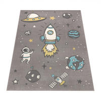KINDERTEPPICH 200/200 cm Diamond 100 - Grau, Textil (200/200cm) - Paco Home
